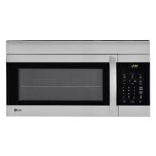 Lg Electronics 1 7 Cu Ft Over The Range Microwave Oven In Stainless Steel With Easyclean Interior Lmv1762st The Home Depot