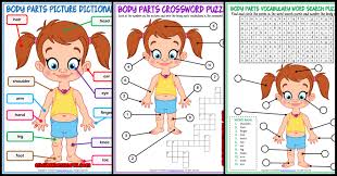 Body Parts Esl Vocabulary Worksheets