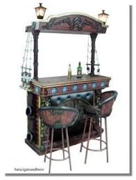 Pirate Ship Home Bar Furniture Wall Lantern Lights Old Style Cannons Home Bar Furniture Bar Furniture Bars For Home