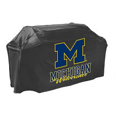 Mr Bar B Q Michigan Wolverines Grill Cover 07722michgd The Home Depot Grill Cover Michigan Wolverines Gas Grill Covers