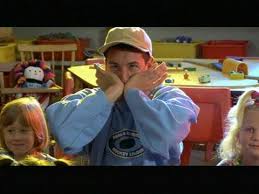 Whenever jill (sandler in drag) gets upset, she runs into the woods (in the middle of los angeles), where otto, the homeless caddy from happy gilmore, lives. Happy Gilmore 1996 Imdb