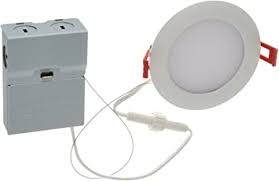 Lithonia Lighting Wf4 Led 30k Mw M6 9 6w Ultra Thin 4 Dimmable Led Recessed Ceiling Light 3000k White Amazon Com