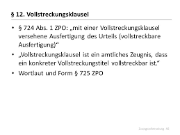 1die vollstreckbare ausfertigung von titeln mit vollstreckungsfähigem inhalt wird auf antrag erteilt. Zwangsvollstreckungsrecht Ppt Herunterladen