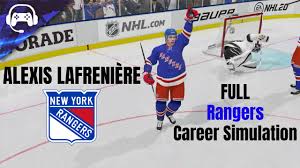 Adam fox alexandar georgiev alexis lafreniere anthony deangelo artemi panarin brendan smith brendan lemieux brett howden chris kreider filip chytil igor shesterkin jack johnson jacob trouba julien mar 21, 2020. Full Alexis Lafreniere Rangers Career Simulation Nhl 20 Youtube