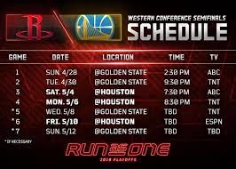 Maybe you would like to learn more about one of these? 2019 Nba Playoffs Western Conference Semifinals Schedule Released Houston Rockets