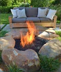 simple fire pit foyer jardin amenagement jardin foyer exterieur