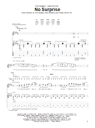 No surprises chords by radiohead. No Surprise By Daughtry Guitar Tab Guitar Instructor