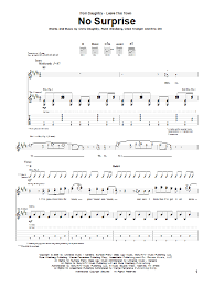 Jun 25, 2020 · a chord progression is the way to describe a series of chords. No Surprise By Daughtry Guitar Tab Guitar Instructor