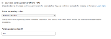 Amazon Pending Orders Brightpearl Help Center
