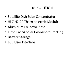 Peltier Solar Concentrator By: Michael Forrest Kyle Fifield Evan White.
