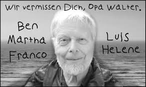 Traueranzeigen von Walter Lück