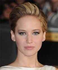 Updos For Short Hair Short Hair Styles Jennifer Lawrence Hair Short Slicked Back Hair