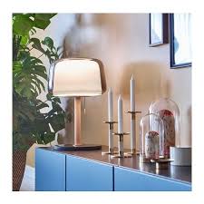 Evedal Table Lamp Marble Grey Ikea Lamp Table Lamp Led Bulb
