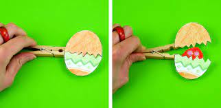 Das ist die zeit, wenn sie jede viel spaß beim basteln mit den kindern! Zu Ostern Basteln Mit Kindern Wer Hat Sich Denn Hier Versteckt