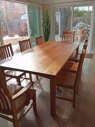 Buffet is large and heavy. Solid Cherry Prairie Table With Square Leg Thick Top Moveis De Madeira Mesa Madeira De Madeira