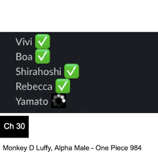One piece chaper 940 telah dirilis dan chapter ini memiliki tempo yang lebih lambat dari chapter sebelumnya karena membawa kita lebih dekat dengan warga kota ebisu dan tonoyasu. Chapter 30 Monkey D Luffy Alpha Male One Piece 984 By Podcast Wibu Pocin Manga Anime Review A Podcast On Anchor