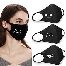 Coolha Cotton Dustproof Mouth Face Mask Fashion Mask Cute Masks Women Men Face Cover Mouth Masks W1 Coolha Mouth Mask Design Mouth Mask Fashion Fashion Mask