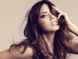 Who is adriana lima?born on june 12, 1981, in salvador, brazil, she is a brazilian model and actress, best known as a victoria's secret angel from 1999 to 2018. Hd Wallpaper Model Simple Background Victorias Secret Adriana Lima Women Brunette Blue Eyes Filter Face Long Hair Wavy Hair Wallpaper Flare