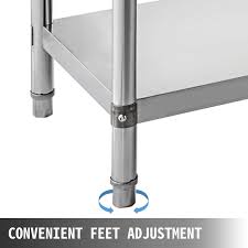 Stainless steel kitchen shelf unit. Stainless Steel Kitchen Shelf Shelving Rack 152x47cm Shelf Office Shel Vevor Au
