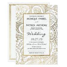 Elegant White Faux Gold Luxury Floral Wedding Card Luxury Gifts Unique Special Diy Cyo Floral Wedding Invitations Wedding Invitations Wedding Cards