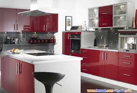 مطابخ بلت إن حمراء أمريكي للمساحات الصغيرة أجمل وأشيك مطابخ بلت إن حمراء للمساحات الصغيرة