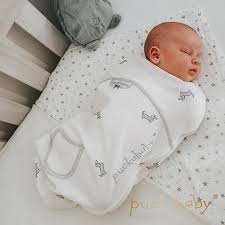 puckababy piep cotton 0 3 mnd baby inbakerslaapzakje white pucky baby slaapzakken baby inbakeren