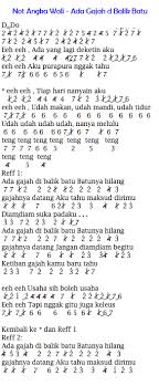 Not Angka Lagu Wali Ada Gajah Dibalik Batu Tempat Not Angka Dan Lirik not angka lagu wali ada gajah dibalik