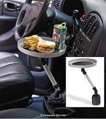 cool new product a handy tray fits into your car s cupholder this is actually pretty cool lol arac tasarim arac ici