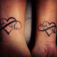 Through Thick And Thin Cousin Tattoos Matching Cousin Tattoos Matching Best Friend Tattoos