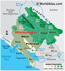 Montenegro On Europe Map Montenegro Maps Facts World Atlas