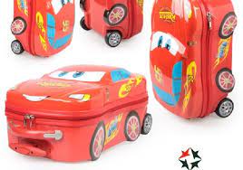 超可愛的迪士尼系列卡通汽車總動員麥昆方形兒童拉杆箱旅行箱18寸送專用鎖 愛合購之雙子媽咪愛分享 ihergo愛合購