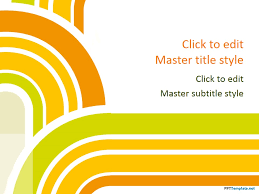 Free Sun Color Ppt Template Collection by free powerpoint slide templates. free sun color ppt template
