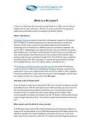 What is the difference and why does it matter? What Is A 4g Router By Elins Technology Issuu