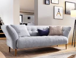 Playboy sitzbank lounge loveseat mit bequemer rückenlehne samtstoff in light blue sofa zweisitzer 2er sofa couch loungesessel retro design für wohnzimmer lounge eingangsbereich blau. Kasper Wohndesign Sofa Nala Stoff Light Blue Versch Grossen Online Kaufen Otto