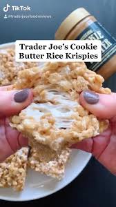 Trader Joe S Cookie Butter Rice Krispy Treats Video Yummy Food Dessert Fun Baking Recipes Food Videos Desserts