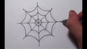 Want to discover art related to spiderweb? How To Draw A Simple Spider Web Youtube