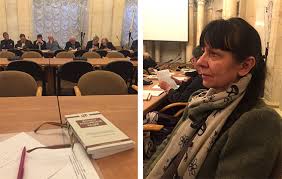 Irina Semenko is at the meeting of the Scientific Council
