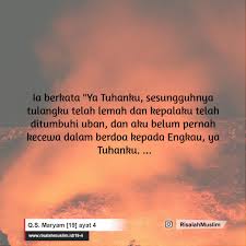 Ayat 1000 dinar, ayat apa lagi itu? Surah Maryam Ayat 4 Qs 19 4 Tafsir Alquran Surah Nomor 19 Ayat 4
