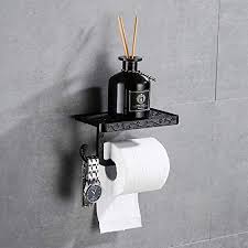 Gricol Porte Rouleau De Papier Toilette Hygienique Avec Etagere De Telephone Portable Support Mural Pour Salle De Bains Style Retro Vintage Noir Amazon Fr Bricolage Du design, des matériaux variés du bois à l'acier ou aluminium inox, du. gricol porte rouleau de papier toilette