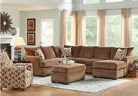 Sierra View Cocoa 3 Pc Sectional Living Room Salones Rurales Salones De Estar Costeros Conjuntos De Salon