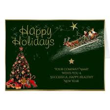 Custom Corporate Christmas Cards Traditional Santa Elegant Gifts Stylish Giftideas Cust With Images Corporate Christmas Cards Christmas Cards Santa Christmas Cards