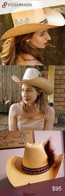 Vintage Stetson Straw Roadrunner Cowboy Hat 7 1 8 Cowboy Hats Stetson Hats