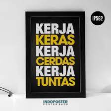 Anak, anti korupsi, bencana, lingkungan, kesehatan, hemat energi, go green di bawah ini ada berbagai macam contoh poster dengan beragam tema. Jual Produk Poster Motivasi Kerja Keras Termurah Dan Terlengkap Maret 2021 Bukalapak