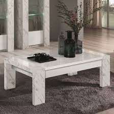 Bari storage coffee table soft white gloss with oak effect. Attoria Wooden Coffee Table In White Marble Effect 339 95 Go Furniture Co Uk