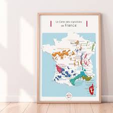 Les compétences de la région concernent: Affiches Cartes Des Vins De France Carte Des Cepages De France Aoc Igp