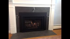 Allow stone to sit before removing braces. How To Reface A Fireplace For A Gas Insert Youtube