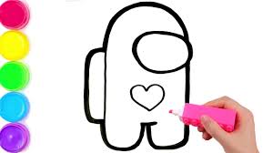 Adicione o seu nome e uma moldura e tenha um desenho exclusivo para colorir. Desenhando Among Us Desenho De Pintar Youtube