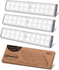 Maybe you would like to learn more about one of these? Under Cabinet Lighting Closet Light 20 Leds 3 Packs Wireless Rechargeable Cabinet Lights Magnetic Under Counter Lighting Led Motion Sensor Night Light For Closet Cabinet Wardrobe Stairs White Amazon Com