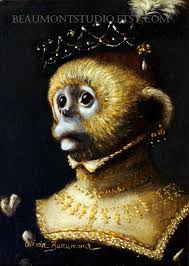 Monkey Art Adelaide 5x7 Print Etsy Monkey Art Animal Portraits Art Art