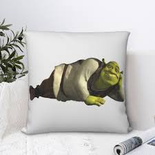 Come Into My Swamp Shrek Square Pillowcase Cushion Cover cute Zip Home  Decorative Polyester Pillow Case for Room Simple 45*45cm 